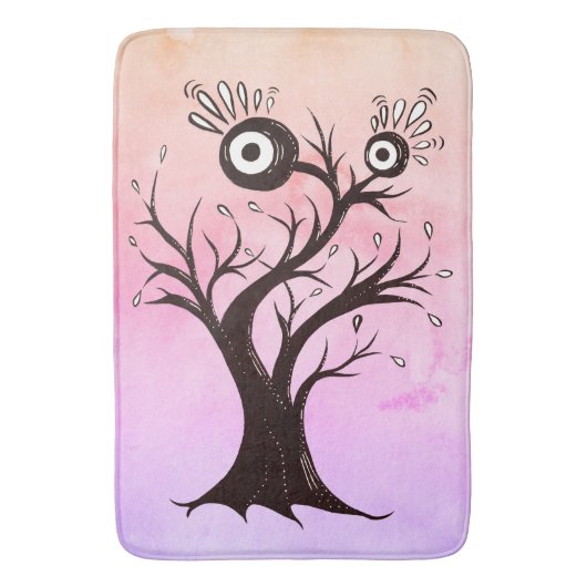 Crazy Tree Creatink Art Pink Fantasy Badmat (Voorkant Verticaal)