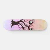 Crazy Tree Creatink Art Pink Fantasy Skateboard (Horizontaal)