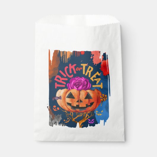 Crazy trick or treat bedankzakje (Voorkant)