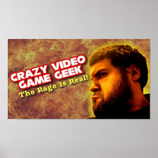 Crazy Video Game Geek - de Rage is echt! Poster