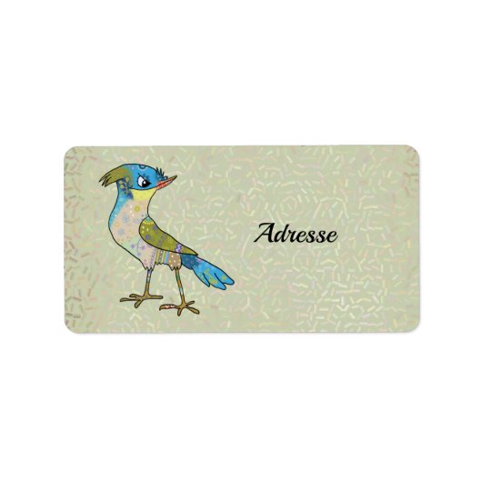 Crazy Vogel Etiket (Voorkant)