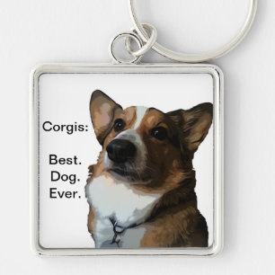 Crazy voor Corgis Sleutelhanger