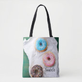 Crazy voor Donuts | Gepersonaliseerd Draagtas (Voorkant)