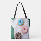 Crazy voor Donuts | Gepersonaliseerd Draagtas (Achterkant)