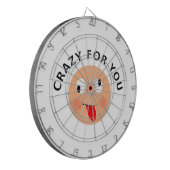 Crazy voor jou dartbord (Voorkant Links)