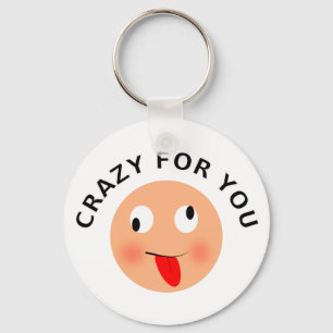 Crazy voor jou sleutelhanger