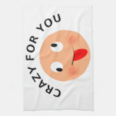 Crazy voor jou theedoek (Verticaal)