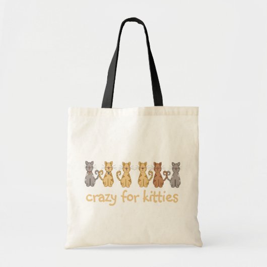 Crazy voor Katten Tshirts en geschenken Tote Bag (Voorkant)
