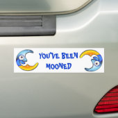 Crazy "VOUS AVEZ ÉTÉ MOONED" Cartoon Sticker (En voiture)