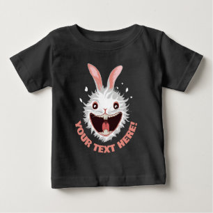 Crazy White Rabbit Face