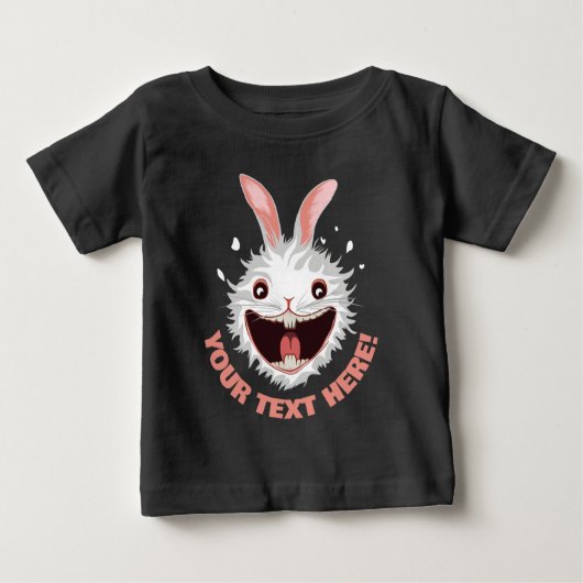 Crazy White Rabbit Face (Voorkant)