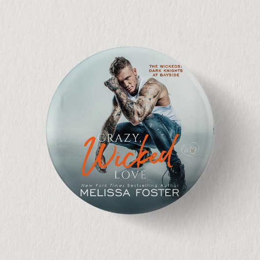 Crazy, Wicked Love ronde knop Ronde Button 3,2 Cm (Voorkant)