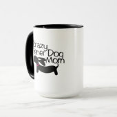 Crazy Wiener Chien Maman Dachshund Café Mug (Devant gauche)