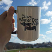 Crazy Wiener Chien Maman Dachshund Café Mug