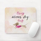 Crazy Wiener Dog Lady Muismat (Met muis)