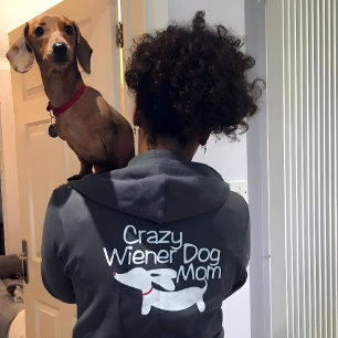 Crazy Wiener Dog Maman Dachshund Sweat - shirt à