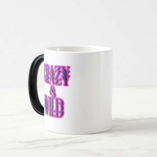 Crazy & Wild Magische Mok (Voorkant links)