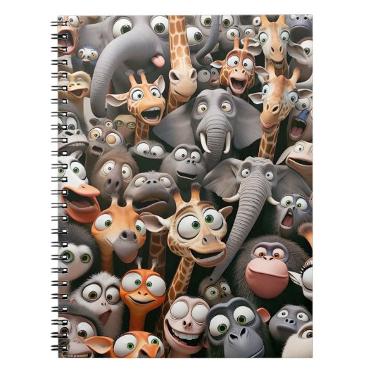 Crazy Wildlife Groep Notitieboek (Voorkant)