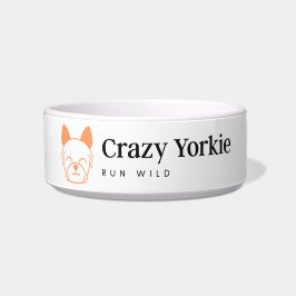 Crazy Yorkie Bowl Voerbakje