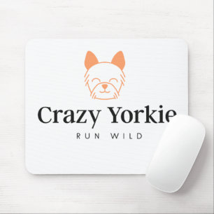 Crazy Yorkie Custom Computer Muismat