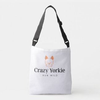 Crazy Yorkie Premium Canvas Bag Crossbody Tas