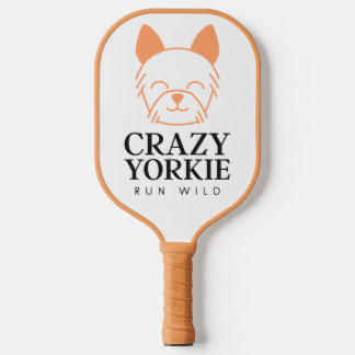 Crazy Yorkie Run Wild Aangepaste Pickleball Paddle
