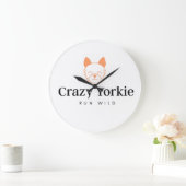 Crazy Yorkie Time Horloge (Maison)