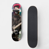 Crazy zombie gitarist skateboard (Voorkant)