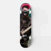 Crazy zombie gitarist skateboard (Voorkant)