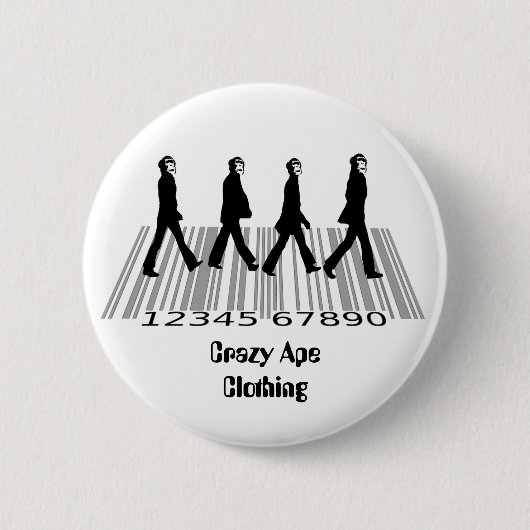 crazyapecommercialroad ronde button 5,7 cm (Voorkant)