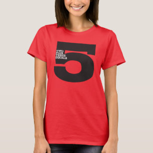 CRAZYFISH twee plus drie is gelijk aan vijf T-shirt