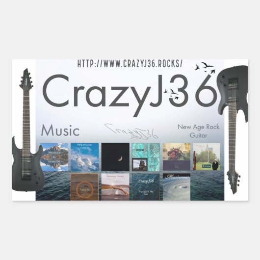 CrazyJ36 Sticker (Voorkant)
