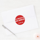 CRBBQ-stickers Ronde Sticker (Envelop)