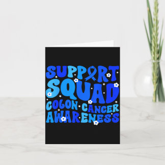 Crc colon cancer awareness support squad blue kaart