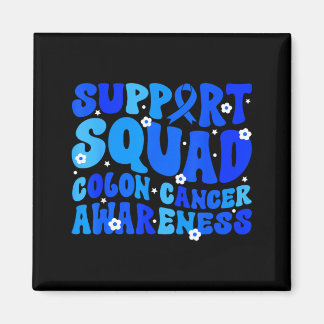 Crc colon cancer awareness support squad blue magneet