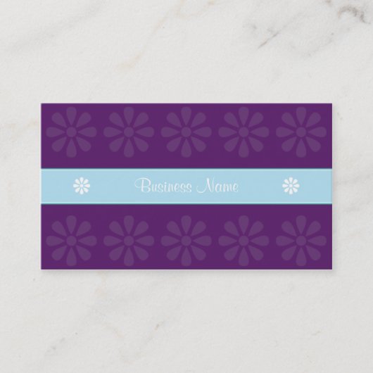 CRE8TIVE DESIGN 04 PAARSE BLAUW VISITEKAARTJE (Voorkant)