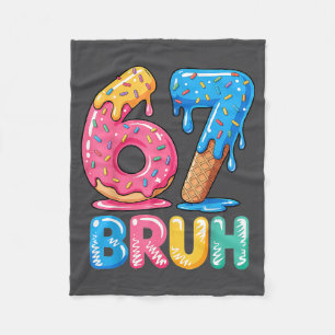 Cream 67 Zeven Bruh Drip Ijs Zes Pret Fleece Deken