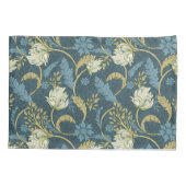 Cream and Blue Floral Art Nouveau  Kussensloop (Achterkant)