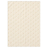 Cream and Gold Snowflake Tablecloth Tafelkleed (Voorkant)