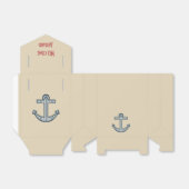 Cream Anker Favor Box Bedankdoosjes (Uitgevouwen)