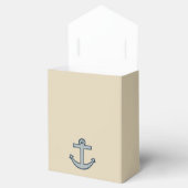 Cream Anker Favor Box Bedankdoosjes (Geopend)