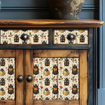  Cream Art Deco Kever Floral Shabby Chic