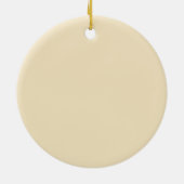 Cream Beige Achtergrond op een Ornament (Achterkant)