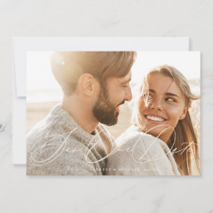 Cream Beige Romantische Elegante Klassieke Fotobru Save The Date