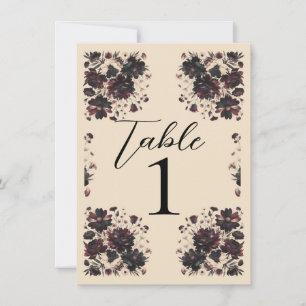 Cream Beige  Shabby Chic Moody Floral Kaart