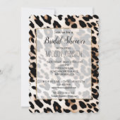 Cream Black Leopard-afdrukken Kaart (Voorkant)