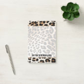 Cream Black Leopard-afdrukken Post-it® Notes (Kantoor)