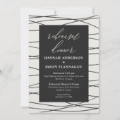 Cream Black Winter Evplein Dinner Kaart (Voorkant)