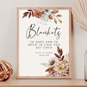 Cream Boho bruiloft te hebben en te houden Drink t Poster