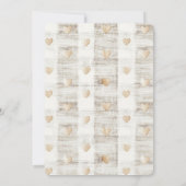 Cream Boho Hearts Cupcake Verjaardag Kaart (Achterkant)